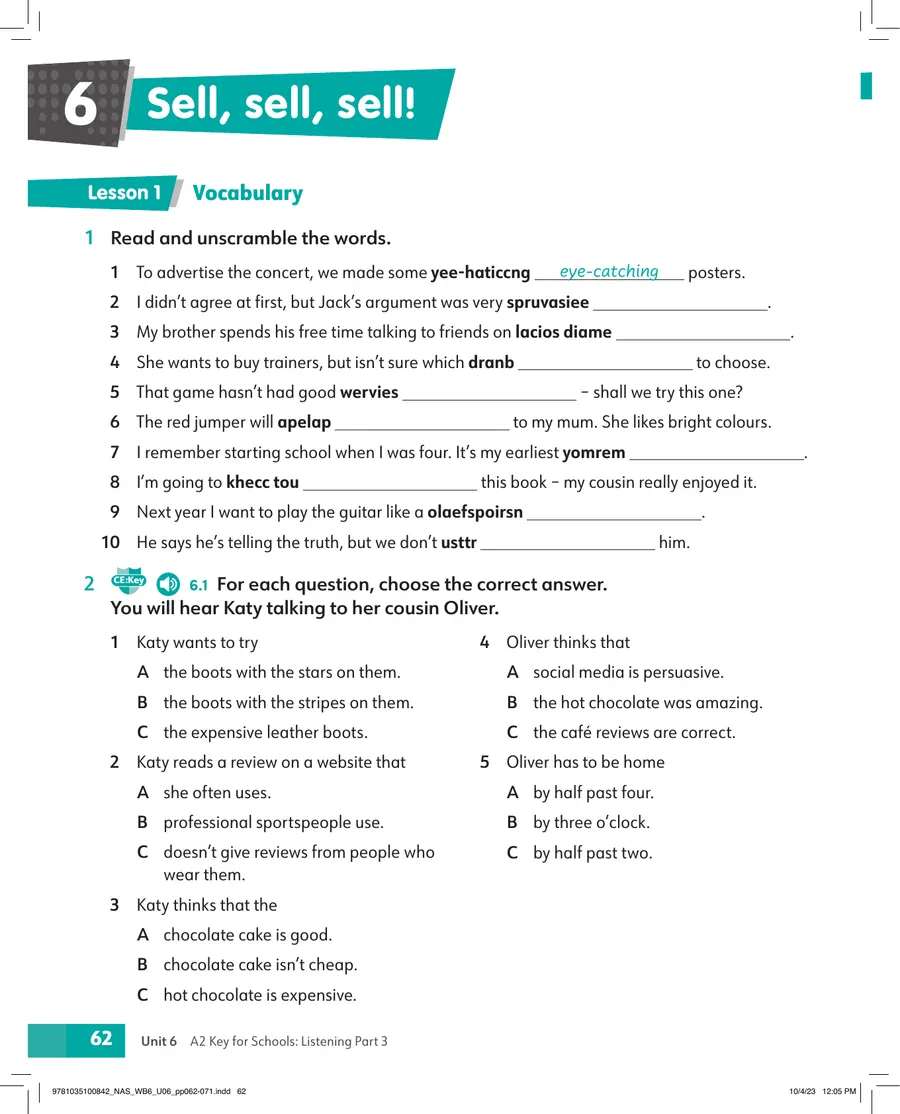 Academy Stars 2nd Edition Level 6 — Workbook + Digital WB sample