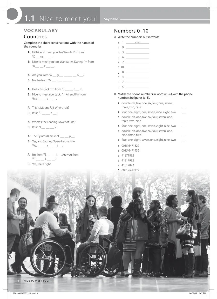 Language Hub Beginner — Workbook sample