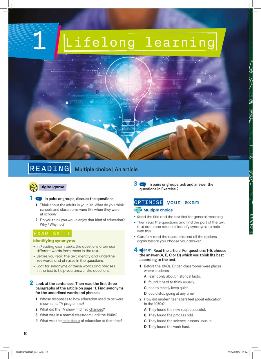 Optimise Stars B1+ — Student's Book sample
