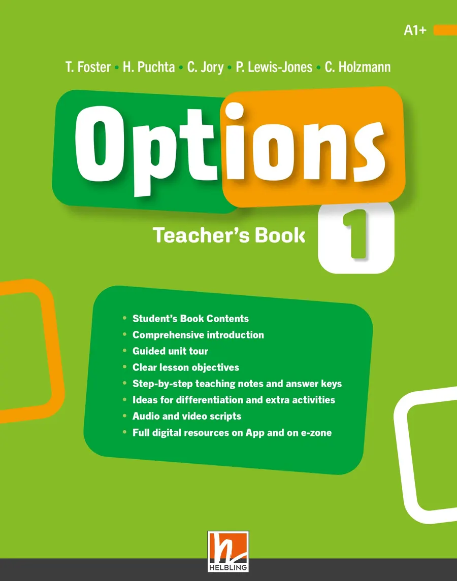 Options 1 — Teacher's Book B sample