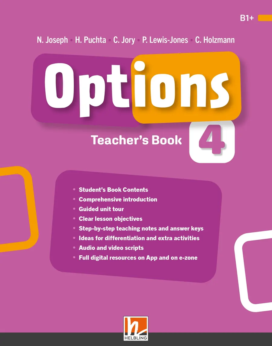 Options 4 — Teacher's Book sample